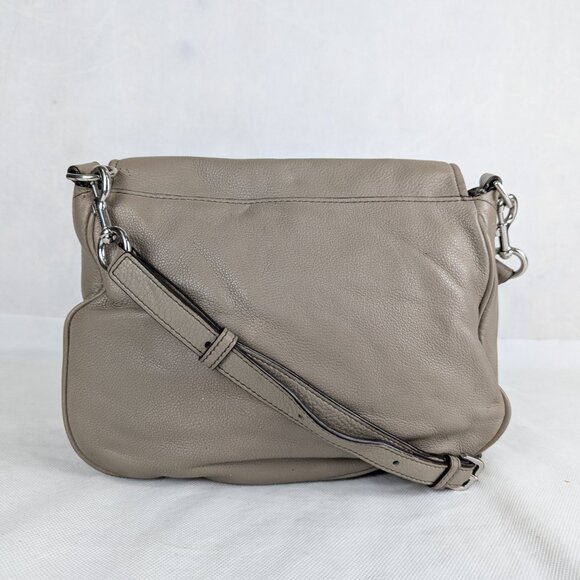 Marc Jacobs Recruit Saddle Leather Bag In Beige Made in Vietnam - Picture 2 of 15